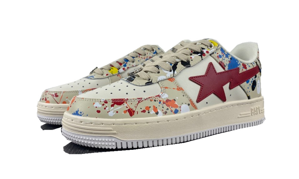 A Bathing Ape Bape Sta Paint Beige