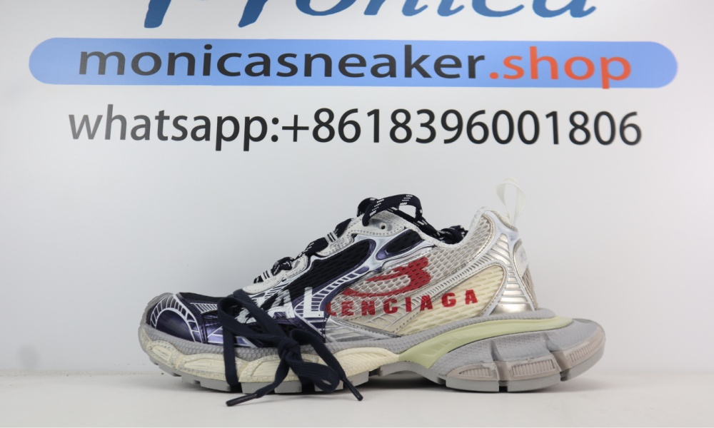 Balenciaga 3xl Split Logo Eggshell / Red - Mar 2026