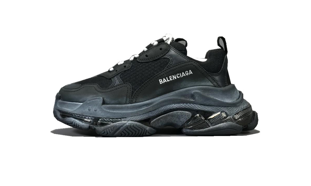 Balenciage Triple S Clear Sole Black