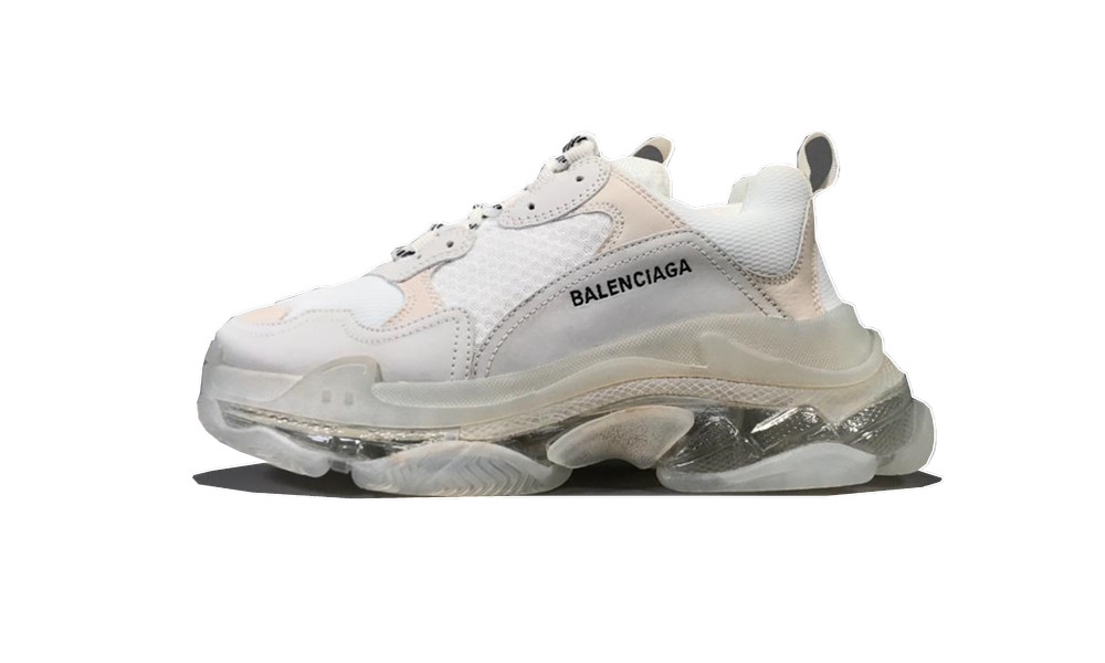 Balenciage Triple S Clear Sole White