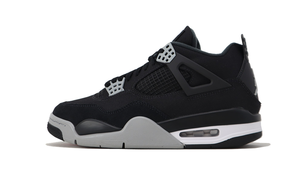 GX batch Jordan 4 Retro BLACK CANVAS