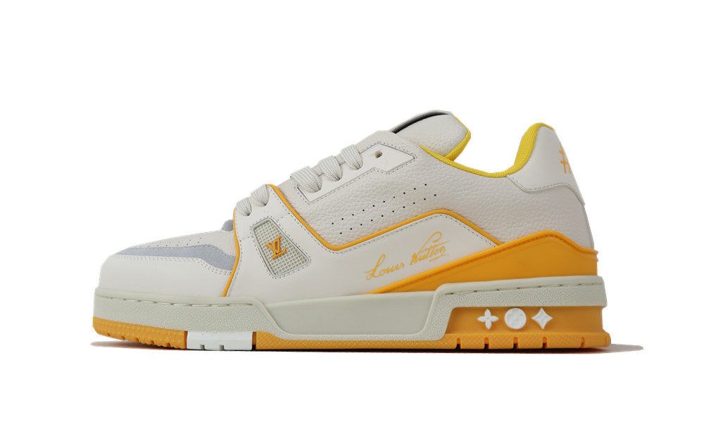 l*v trainer #54 white yellow