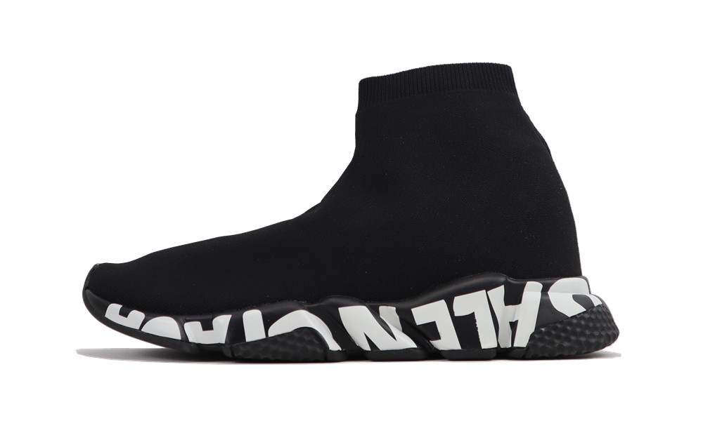 Balenciaga Speed Graffiti Trainers Black