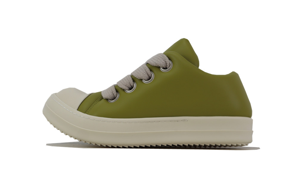 Rick Owens Green Jumbo Lace Padded Low