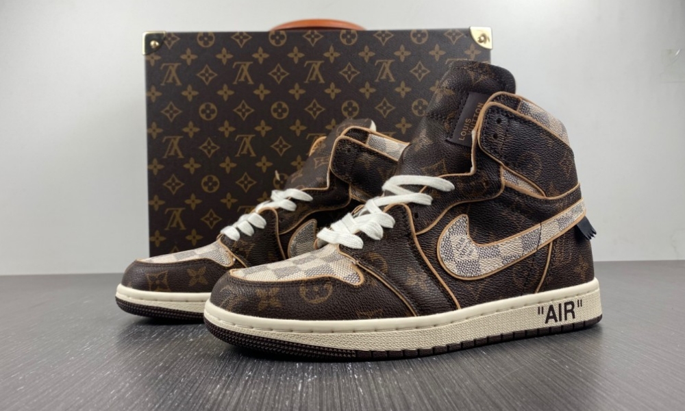 Jordan 1 off white LV